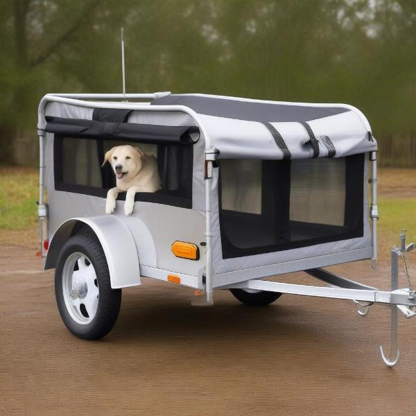 Features of a dog trailer for bikes