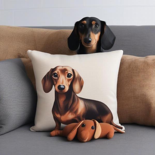 Dachshund Dog Pillow Sizes