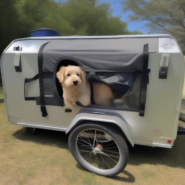 Ensuring your dog's safety in a bike trailer