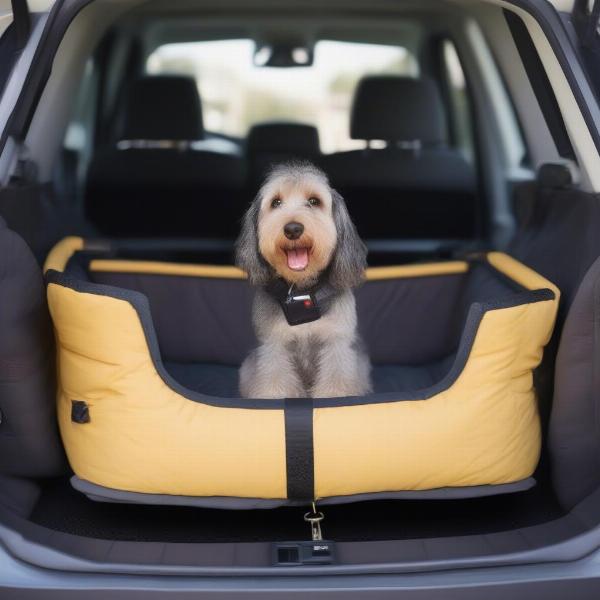 Ensuring dog safety with a car boot bed