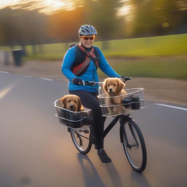 Safe Cycling with Your Dog in a Rear Bike Basket