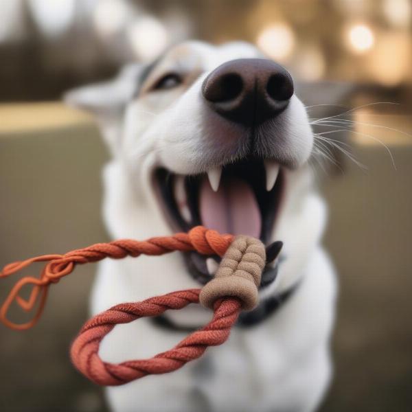 Rope toys for dog dental health