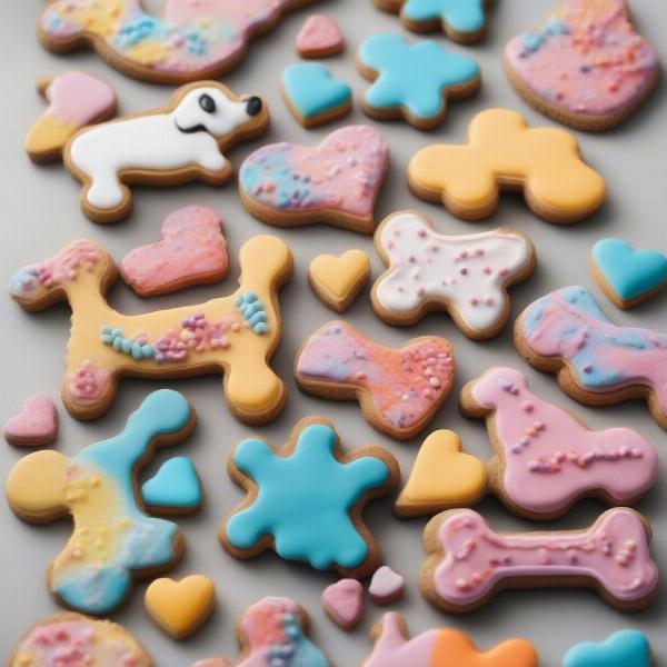 Beautifully Decorated Dog Biscuits