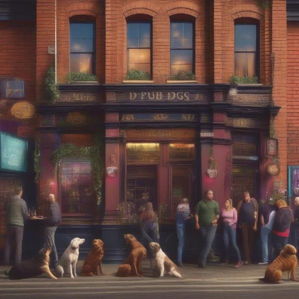 Dog-friendly pub in Digbeth, Birmingham, UK