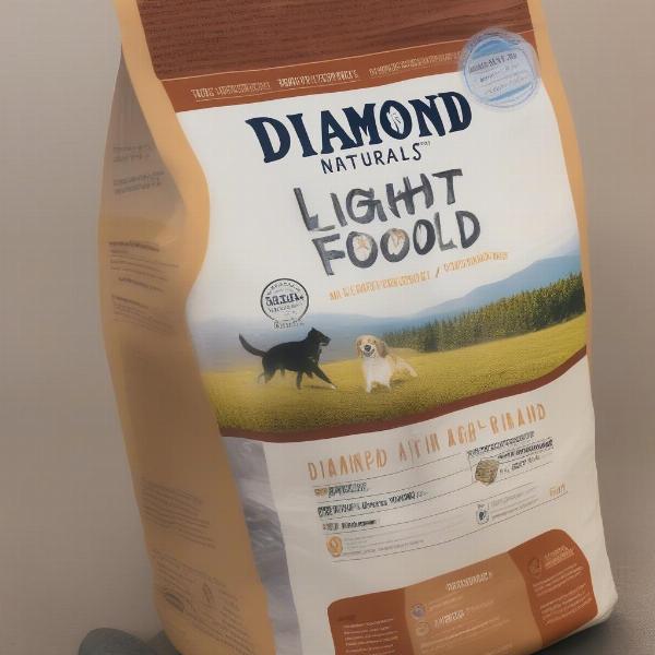 Diamond Naturals Light Dog Food Packaging