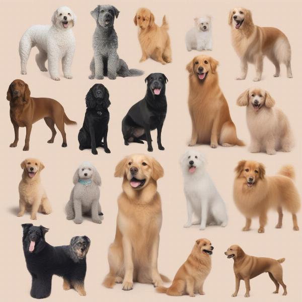 Various Dog Breeds