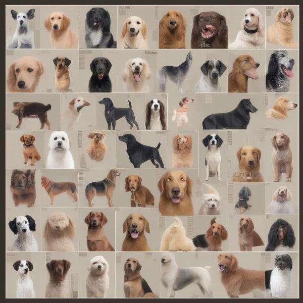 Different Dog Breeds in Crossword Format