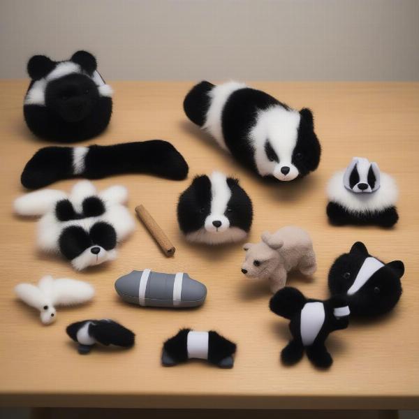 Various Dog Skunk Toys