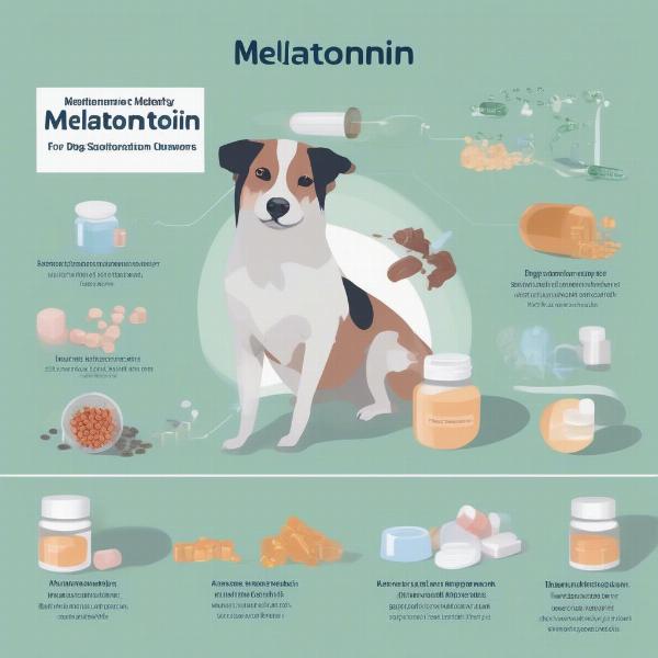 Different forms of melatonin supplements for dogs