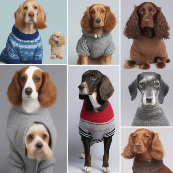 Various Jumper Styles for Cocker Spaniels