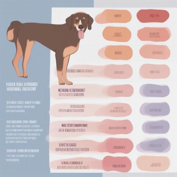 Different types of discharge in female dogs