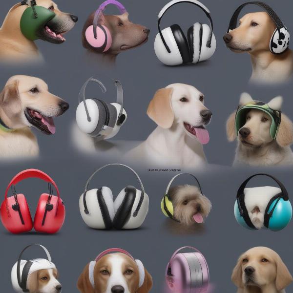 Different types of dog ear muffs