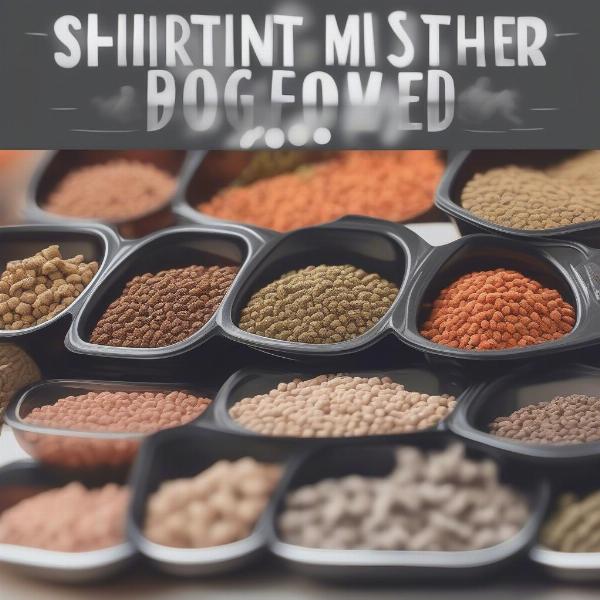 Different types of dog food suitable for a Shih Tzu