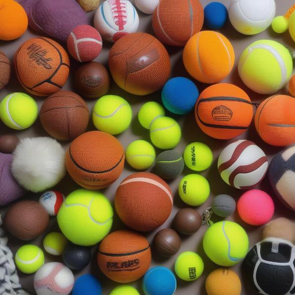 Variety of Dog Balls for Different Play Styles