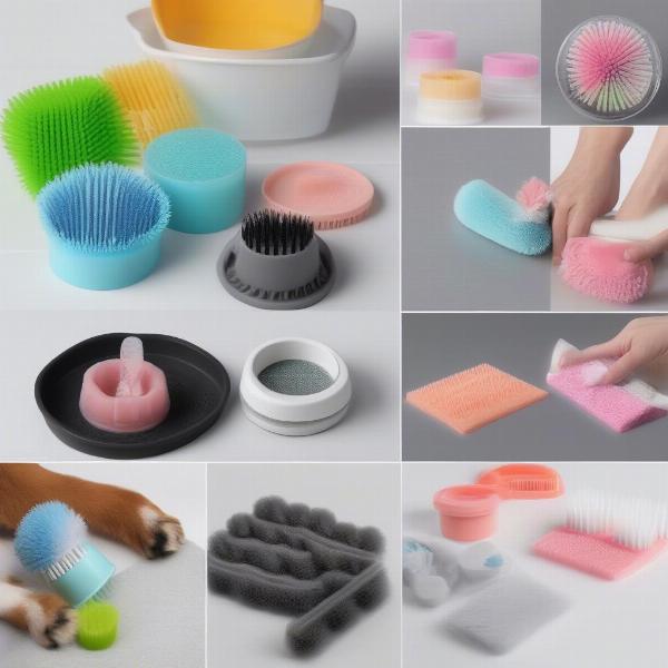 Various dog paw cleaners available in the market