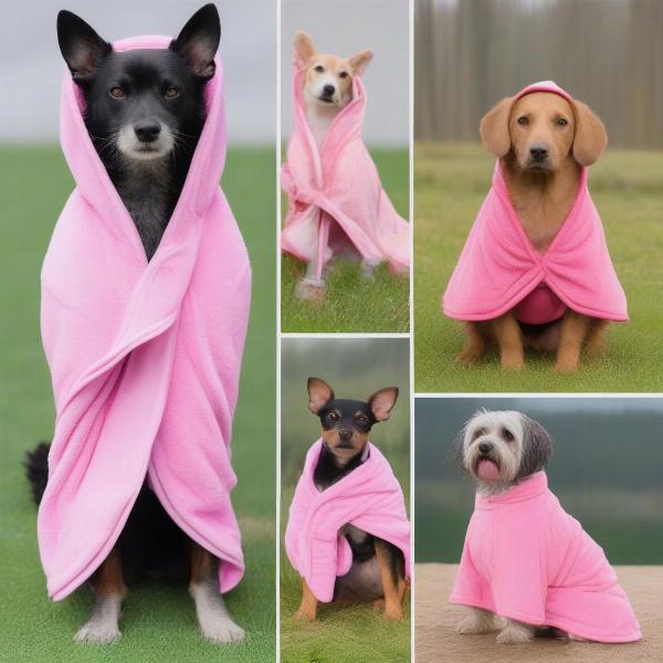 Different types of dog robes