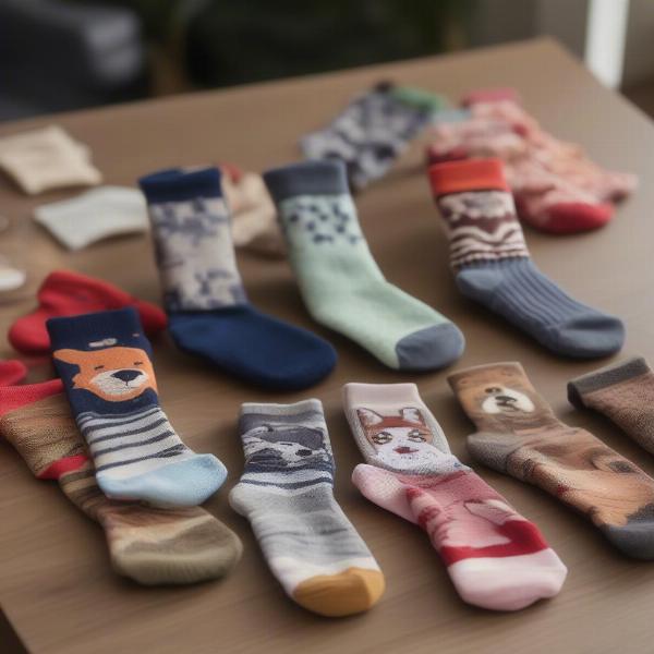 Different types of dog socks