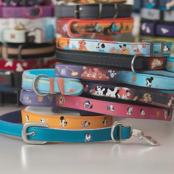 Variety of Disney Dog Collars and Leashes