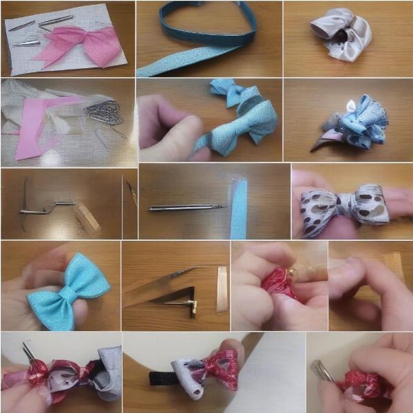 Making a DIY dog collar bow