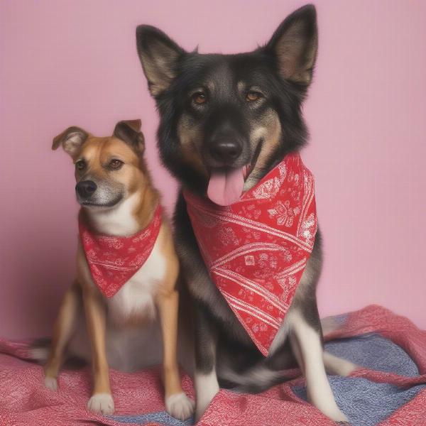 DIY Dog and Owner Bandanas