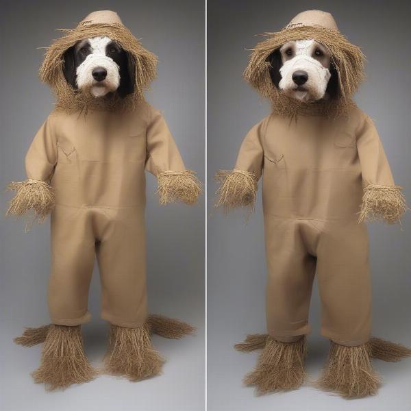 DIY Dog Scarecrow Costume Tutorial