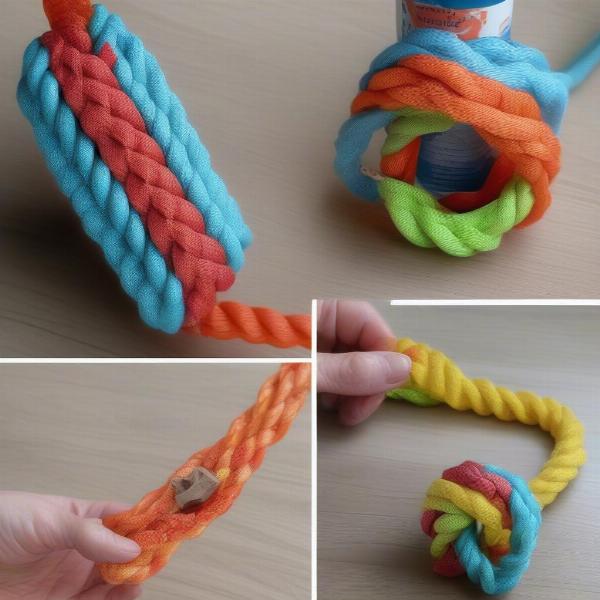 DIY Dog Toys: Rope and Bottle