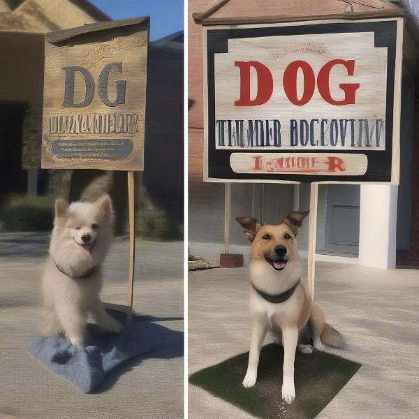 Comparing DIY and Commercially Made Dog Signs