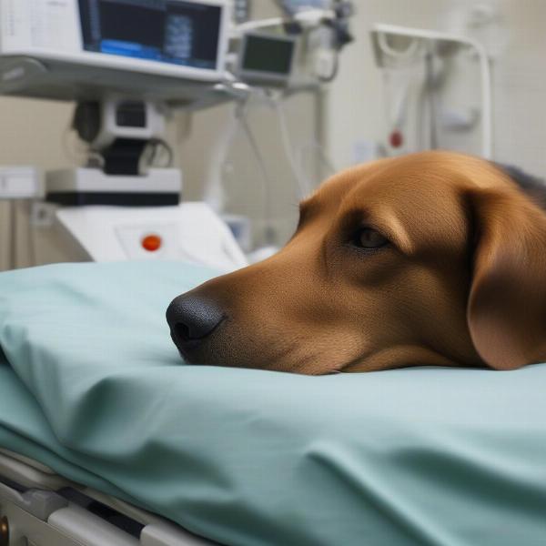 Dog Recovering After CT Scan