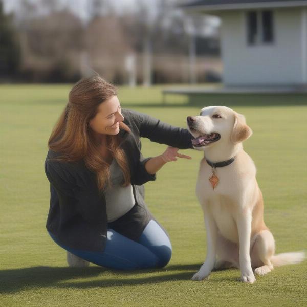 Dog and owner after boot camp