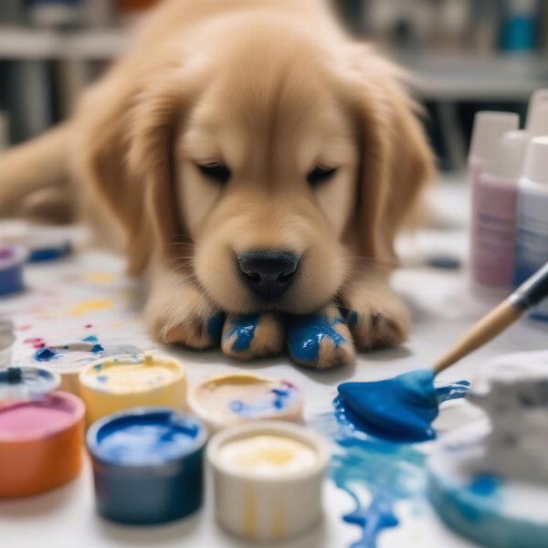 Dog Art: Painting with Paw Prints