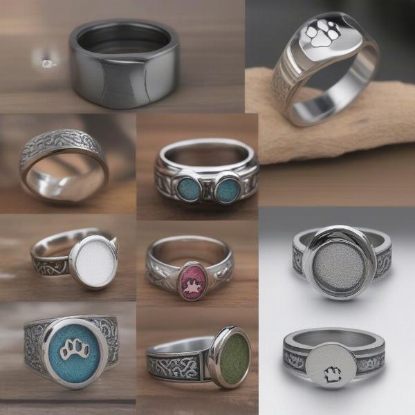 Different Styles of Dog Ashes Rings