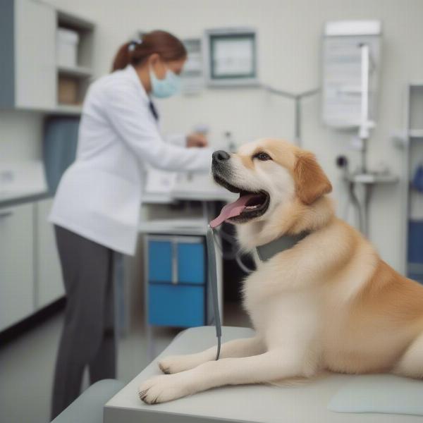 Dog at the Vet