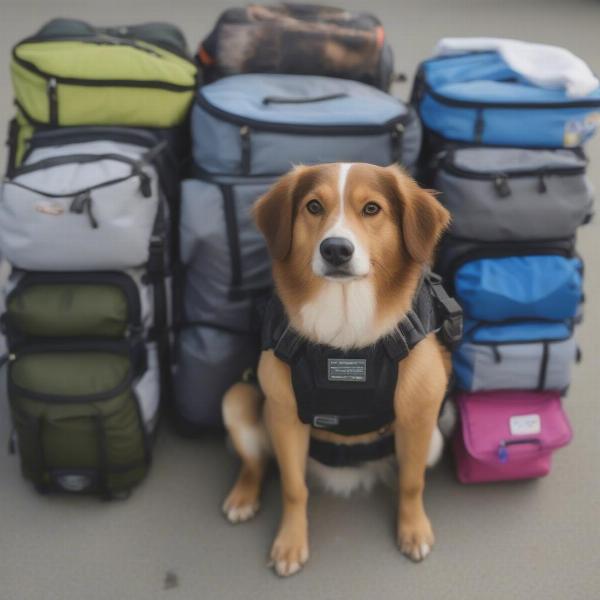 Dog Backpack with Pouches