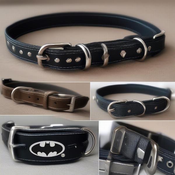 Durable Dog Batman Collar Materials