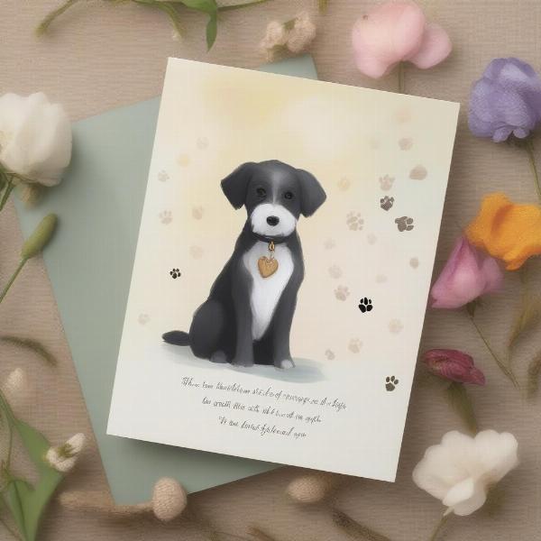 Examples of Dog Bereavement Cards