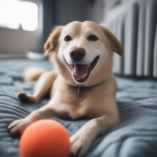 Happy Dog at a Blackpool Boarding Facility