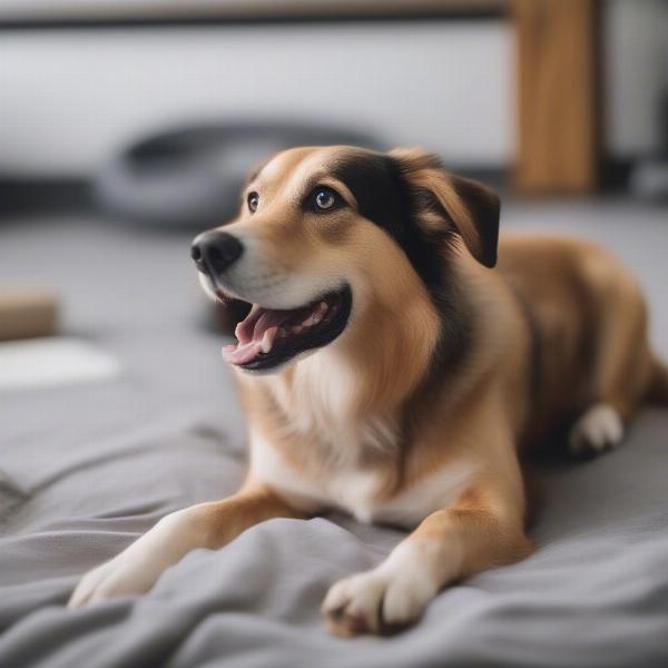 Happy dog at a boarding facility in Huddersfield