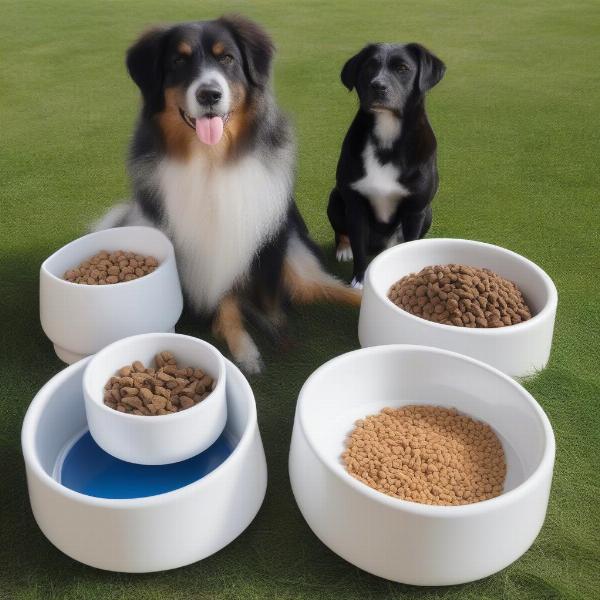 Comparing Dog Bowl Sizes