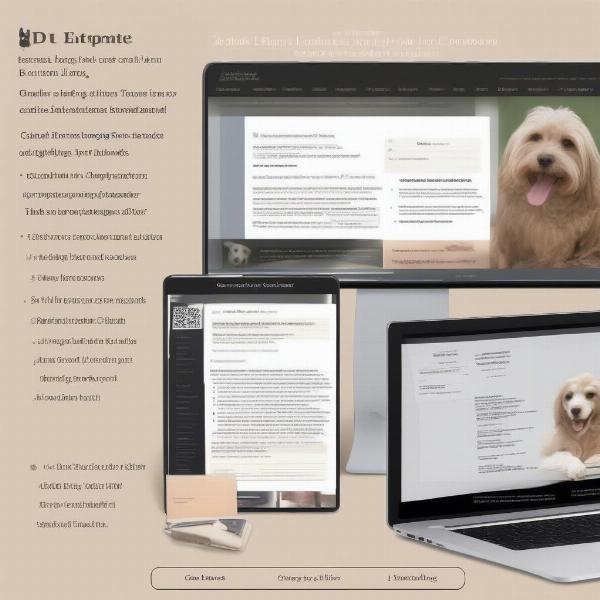 Dog Breeding Contract Template on Computer