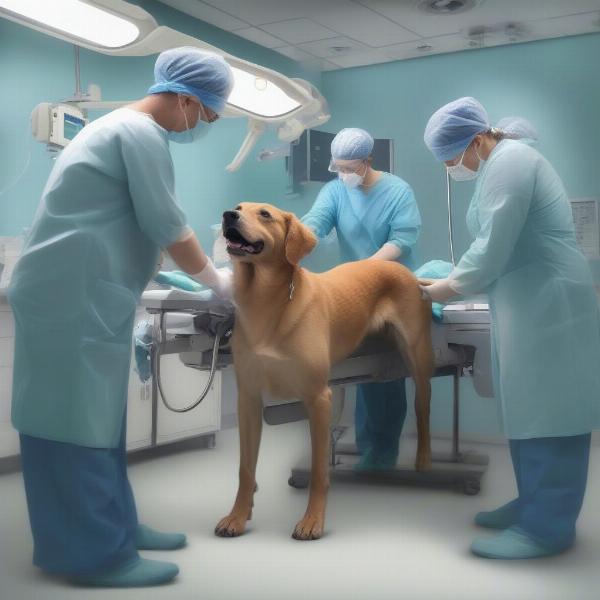 Dog C-Section Surgery