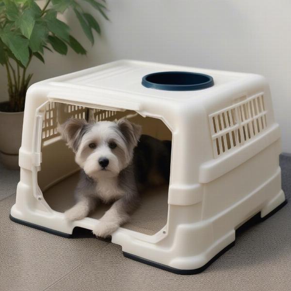 Non-Tip Dog Cage Water Bowl