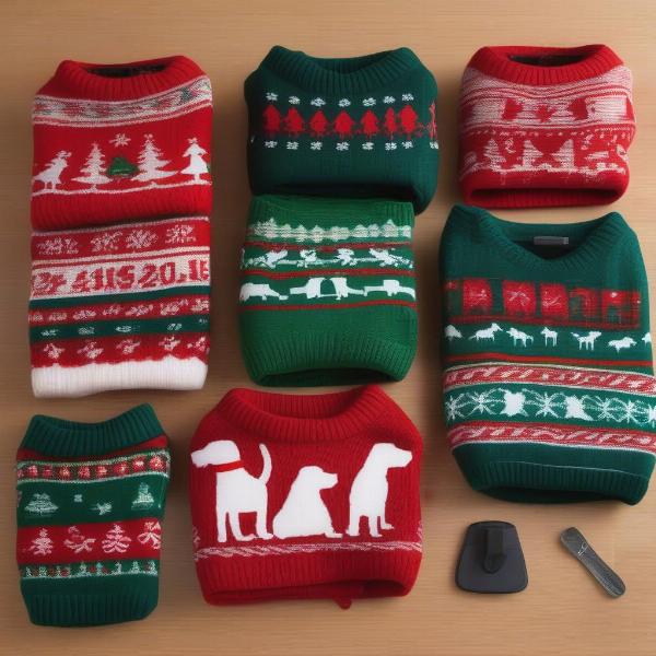 Dog Christmas Outfit Sizes