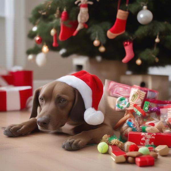 Filling a Dog's Christmas Stocking with Safe and Engaging Treats