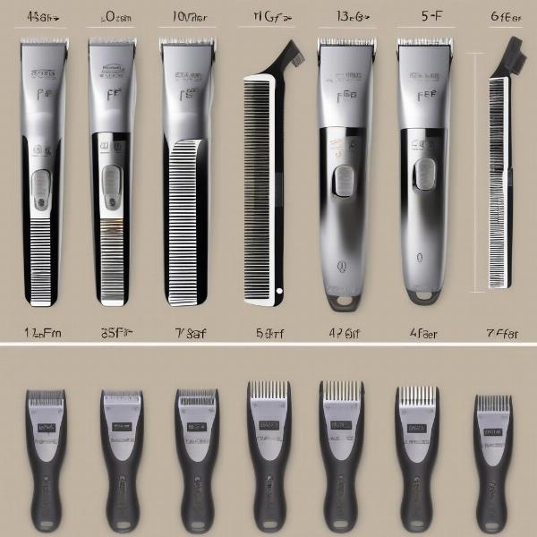 Dog Clipper Blade Sizes Chart