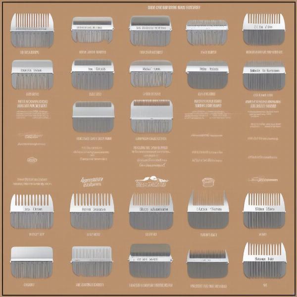 Dog Clipper Blade Sizes Chart