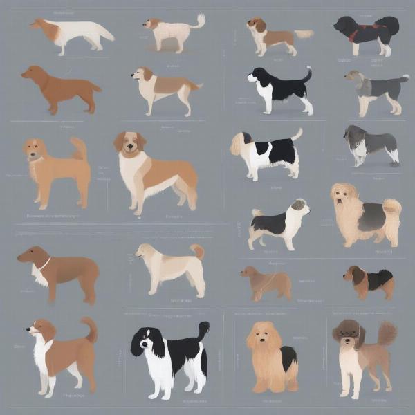 Various Dog Coat Types