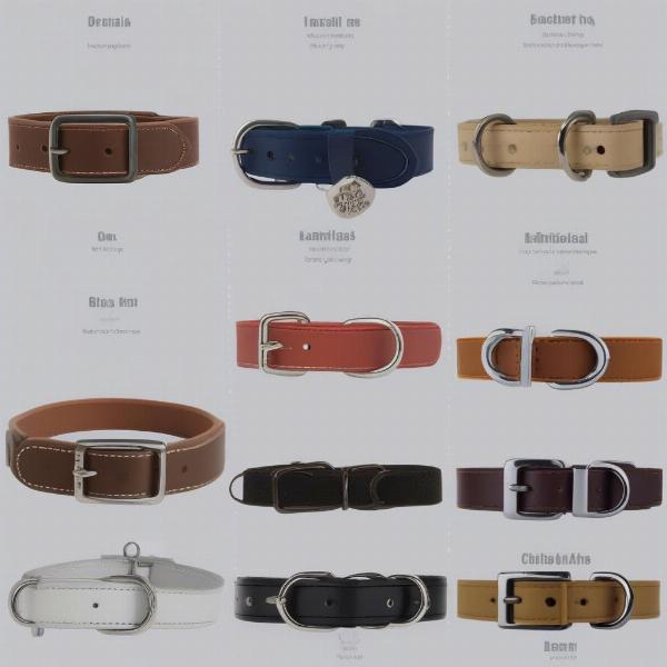 Comparing different dog collar materials