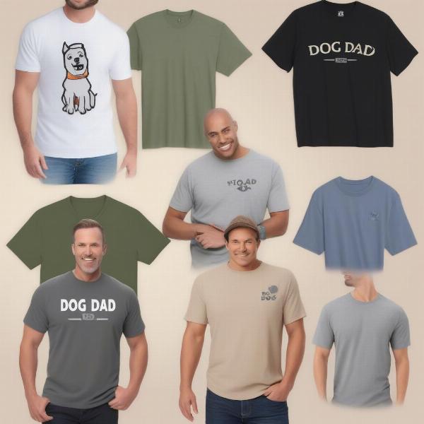 Various Dog Dad Tee Styles