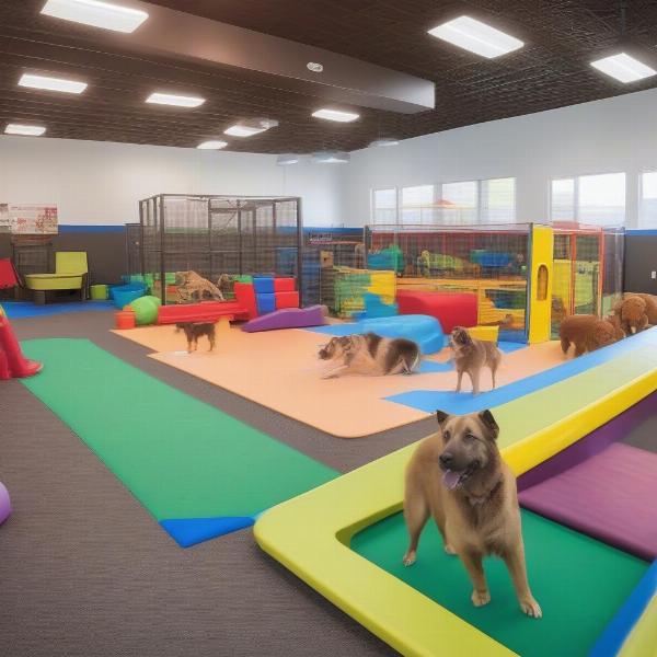 Dog Daycare Midland Play Area