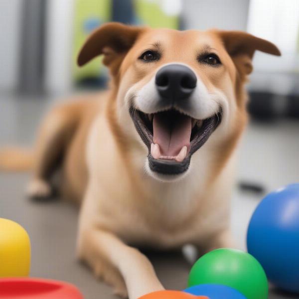 Happy Dog at Daycare in Norfolk